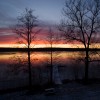 sunset reflection